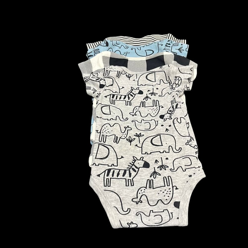 Gerber 4-Piece Baby Onesies | 3–6 Months | 100% Cotton - Picture 4 of 4